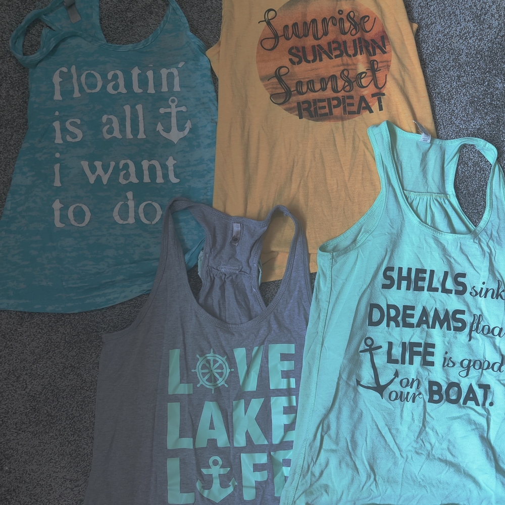 Women's Graphic Tank Tops - Assorted Colors